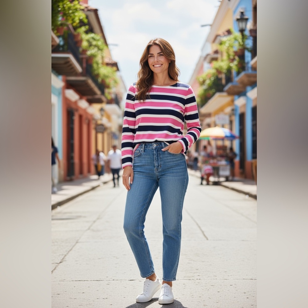 Beautiful Lauren striped top.